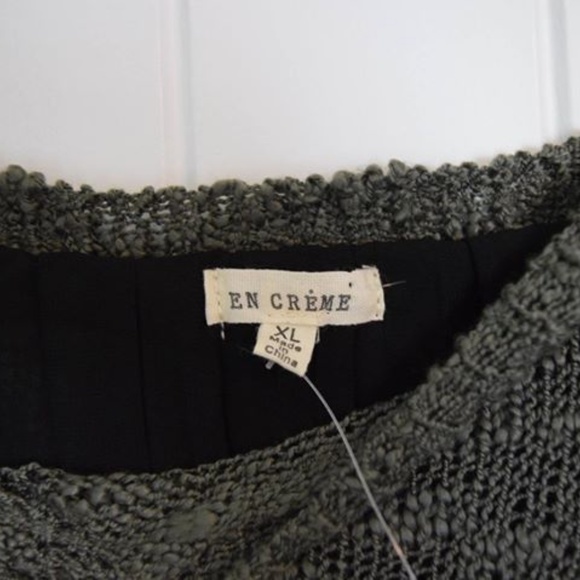 EN CRÈME Knitted Sweater Tunic Long Sleeves Shirt - Picture 4 of 5